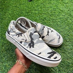 Vans Classic Slip On Camo Sneakers for women size 8.5